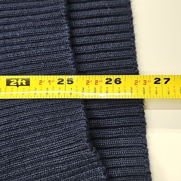 Vintage Polo by Ralph Lauren Navy Sweater with Red -Orange Raincoat Style Hood M - Picture 10 of 13